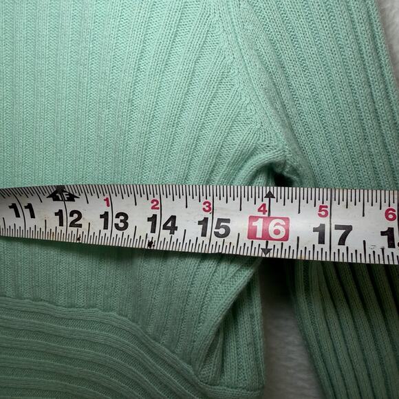 Autumn Cashmere Cardigan Sweater 100% Cashmere Light Blue Green size XS - Picture 5 of 10
